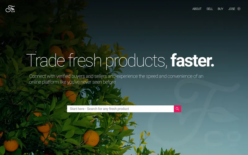 Fruitspot marketplace website, founded and led by Jose Baptista